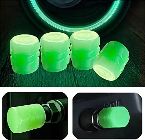 4 PCs । Universal Luminous Tire Valve Cap । CN-20 - Image 5