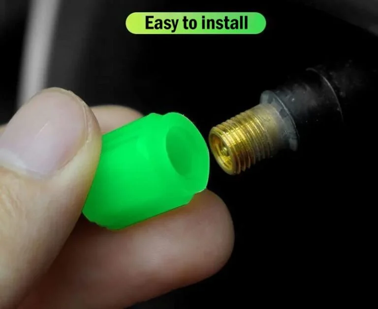 4 PCs । Universal Luminous Tire Valve Cap । CN-20 - Image 6
