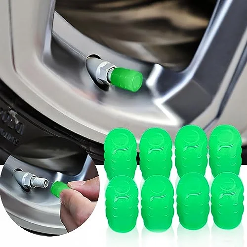 4 PCs । Universal Luminous Tire Valve Cap । CN-20 - Image 7