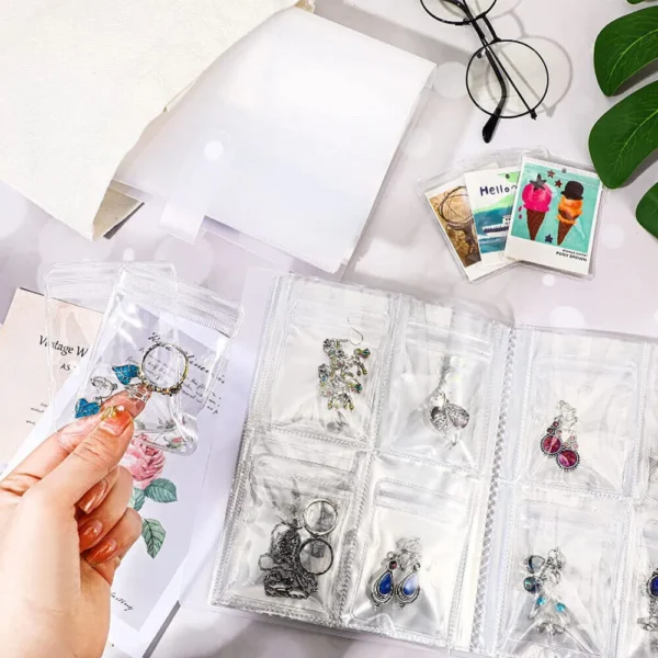 Anti-Oxidation Jewelry Album with Zip Lock Bag (Blue) । CN-62 - Image 5