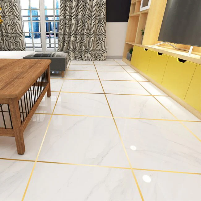 Golden । Self-Adhesive 1-Line Waterproof Tiles Gap Tape (1×5000 cm) । CN-15 - Image 3
