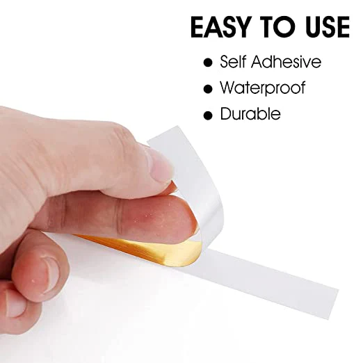 Golden । Self-Adhesive 1-Line Waterproof Tiles Gap Tape (1×5000 cm) । CN-15 - Image 13