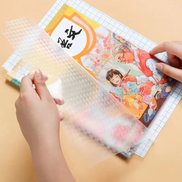 10 PCs । Self-Adhesive Waterproof Transparent Book Cover । CN-22 - Image 4