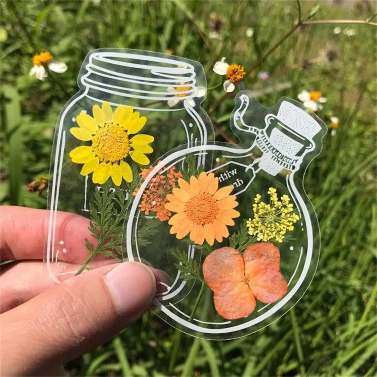 50 PCs । Flower Storage Clear Book Mark । CN-52 - Image 4