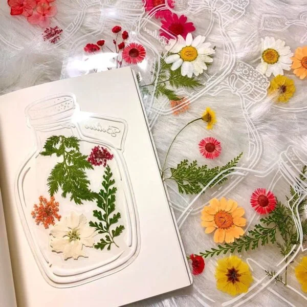 50 PCs । Flower Storage Clear Book Mark । CN-52 - Image 8