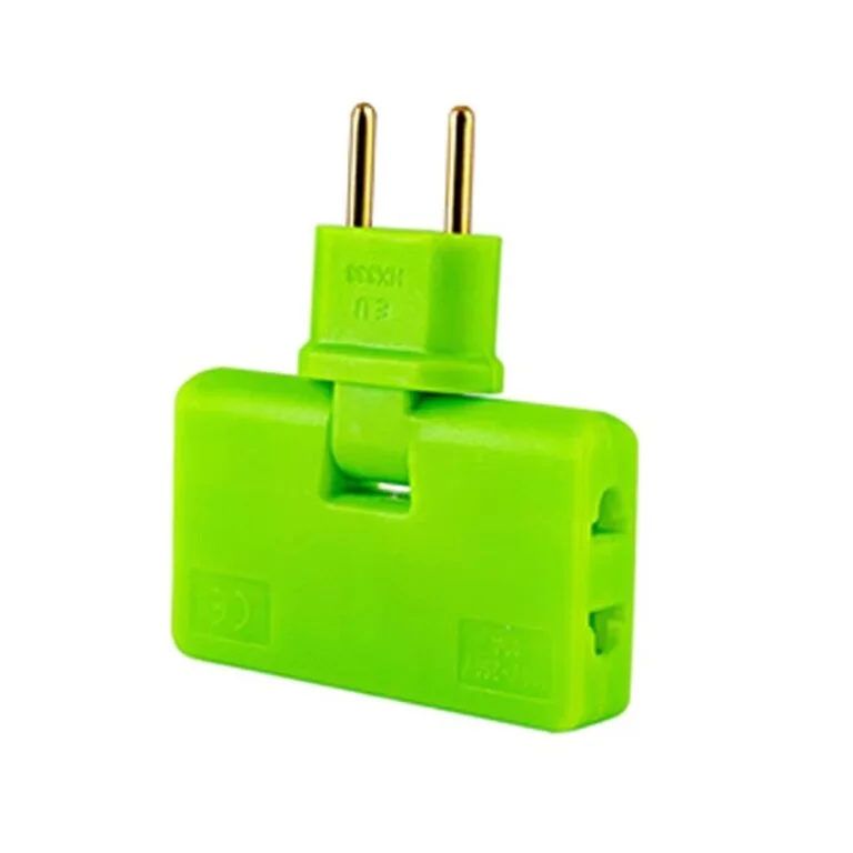 3 PCs । 3-in-1 Rotatable EU Plug Adapter । CN-65