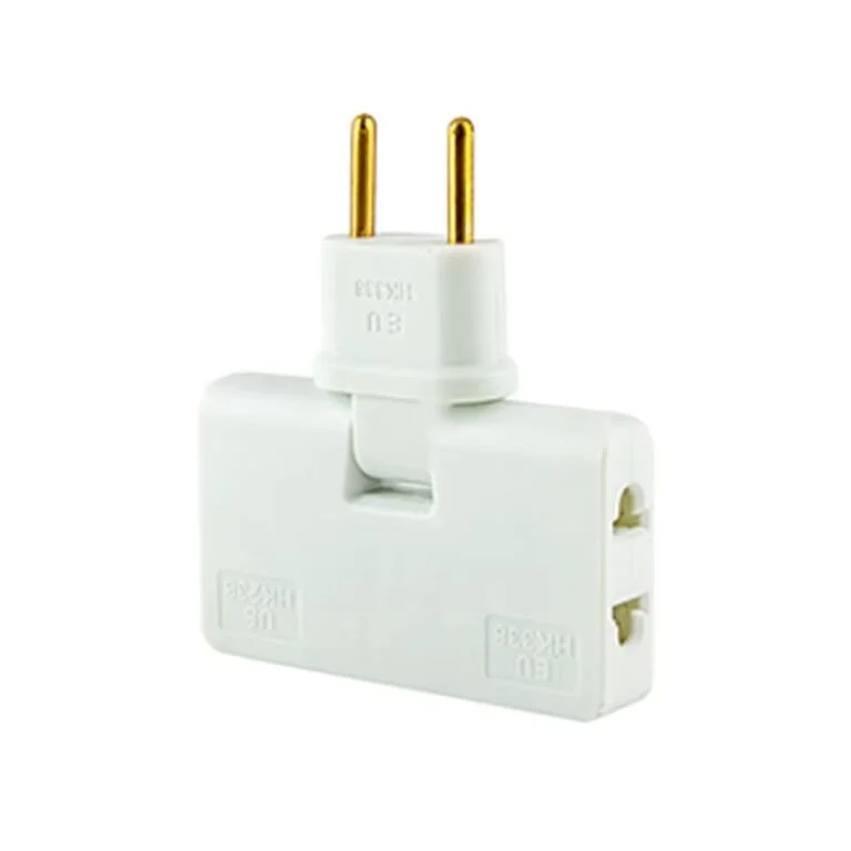 3 PCs । 3-in-1 Rotatable EU Plug Adapter । CN-65 - Image 4