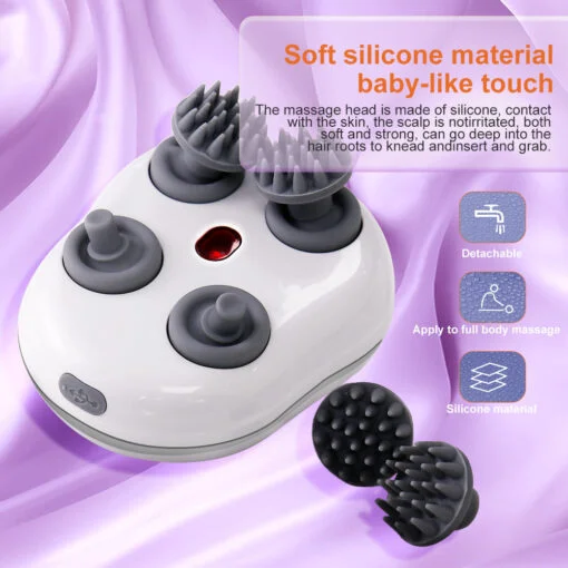 Smart Scalp Massager with Red Leaser । CN-81 - Image 6