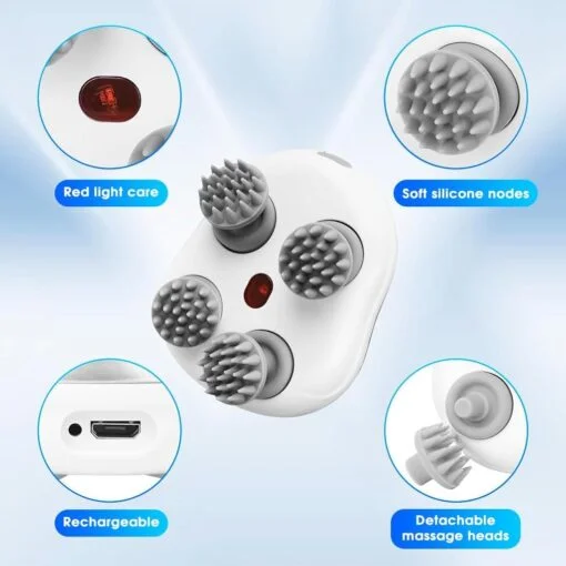 Smart Scalp Massager with Red Leaser । CN-81 - Image 7