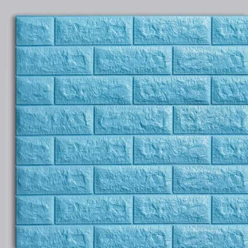 Sky । Self-Adhesive 3D Brick Pattern Foam Wall Sticker (27×120 inch) । CN-75 - Image 5