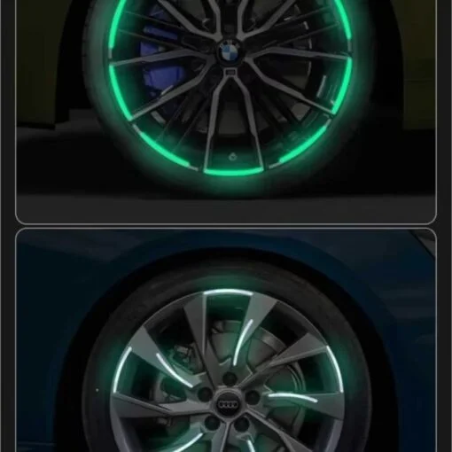 40 PCs । Self-Adhesive Luminous Wheel Rim Sticker । CN-86 - Image 4