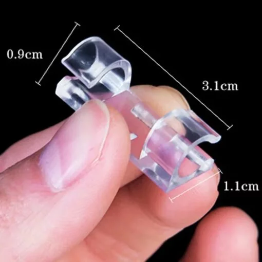 32 PCs । Self-Adhesive Transparent Cable Clip । CN-77