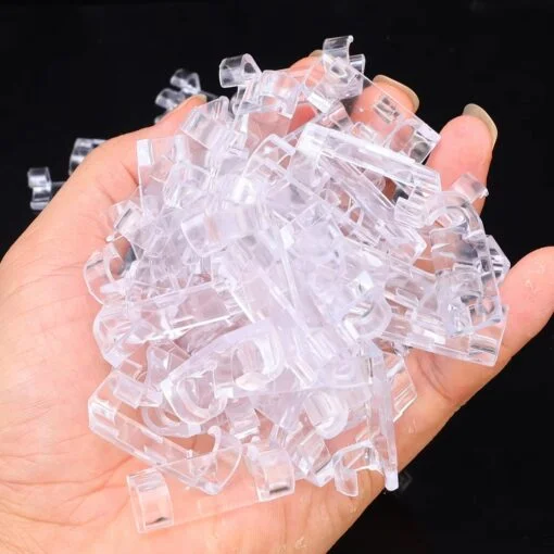 32 PCs । Self-Adhesive Transparent Cable Clip । CN-77 - Image 3