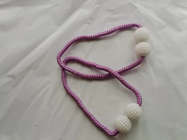 Purple । Magnetic Curtain Tieback with Big Pearl Ball (1 Pair) । CN-28 - Image 3