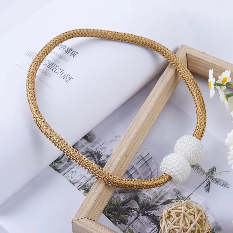 Master । Magnetic Curtain Tieback with Big Pearl Ball (1 Pair) । CN-28 - Image 5