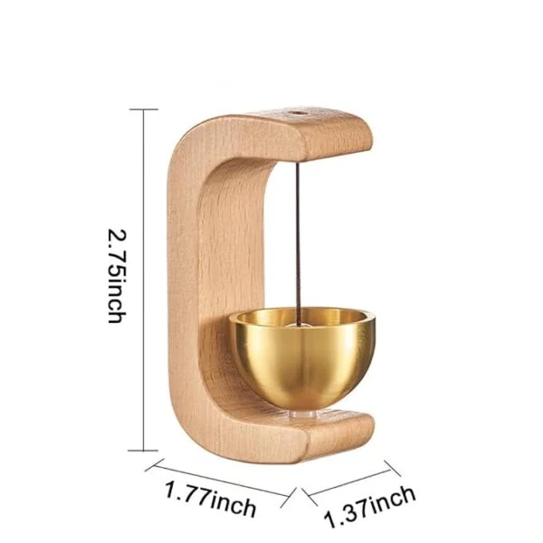 Beige । Wooden Wind Chime Magnetic Wireless Door Bell (3.5x7 cm) । CN-72 - Image 6