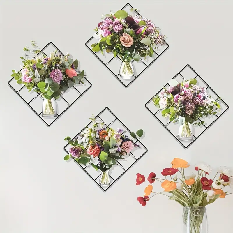 3D Flower Bouquet Vase Wall Sticker (29.3x29.3 cm) । CN-04 - Image 4