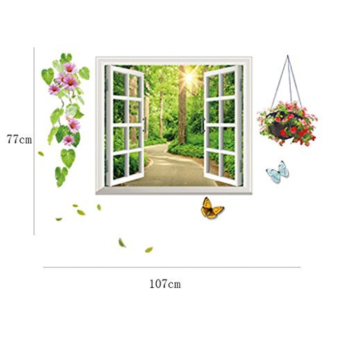 3D Window Wall Sticker (77x107 cm) । CN-08 - Image 4