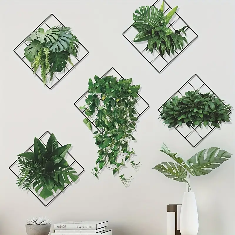 3D Green Plant Wall Sticker (29x30 cm) । CN-05