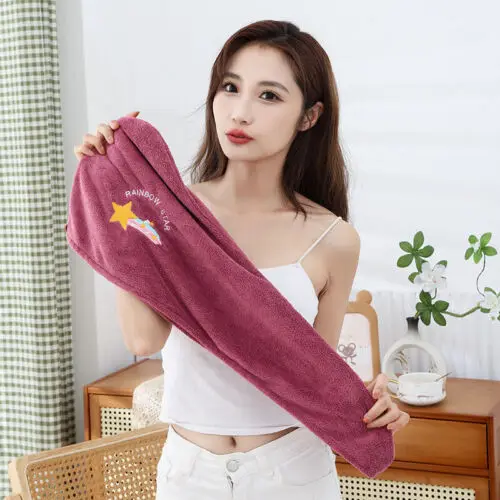 Purple । Microfiber Hair Drying Towel Shower Cap । CN-132