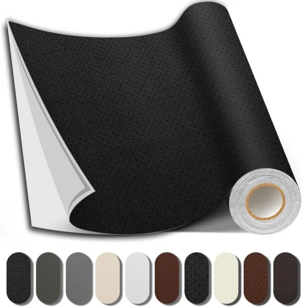 Black । Self-Adhesive PU Leather Repair Patch (27×27 inch) । CN-74 - Image 7