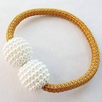 Master । Magnetic Curtain Tieback with Big Pearl Ball (1 Pair) । CN-28 - Image 6