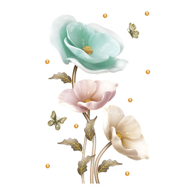 3D Orchid Flower Wall Sticker । CN-12 - Image 3