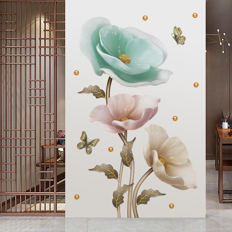 3D Orchid Flower Wall Sticker । CN-12 - Image 5