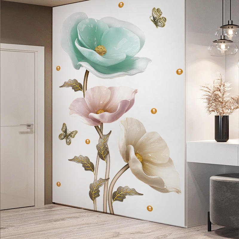 3D Orchid Flower Wall Sticker । CN-12 - Image 4
