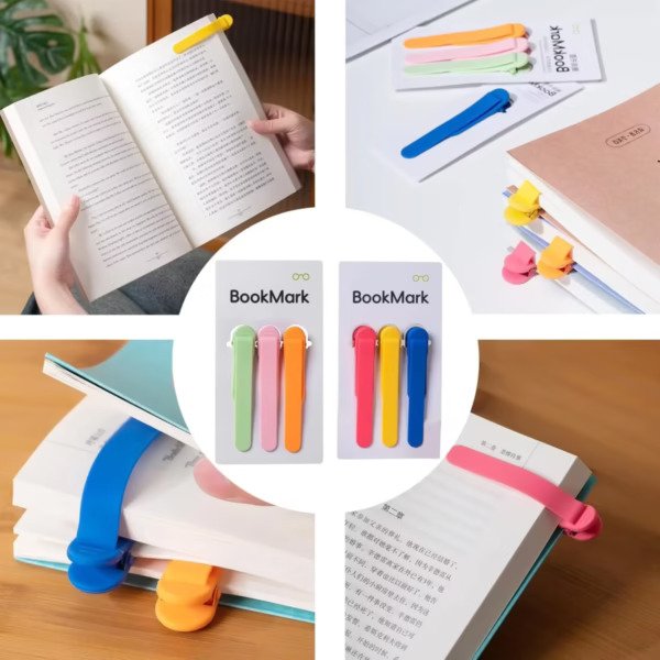 3 PCs । Silicone Book Mark । CN-53