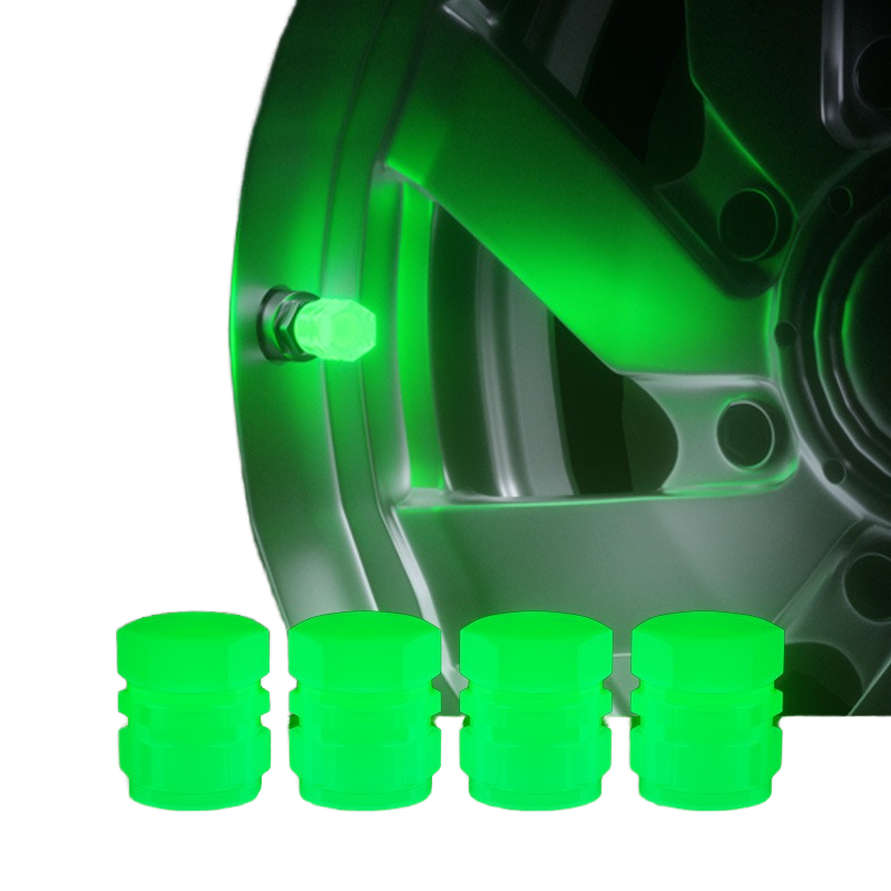 4 PCs । Universal Luminous Tire Valve Cap । CN-20