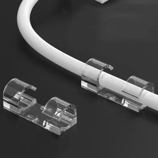 32 PCs । Self-Adhesive Transparent Cable Clip । CN-77