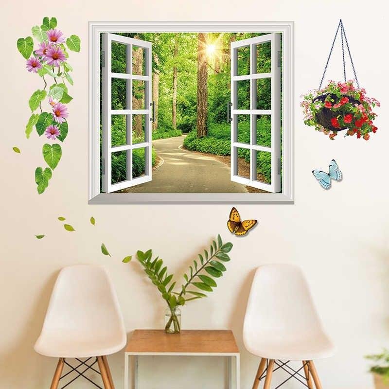 3D Window Wall Sticker (77x107 cm) । CN-08