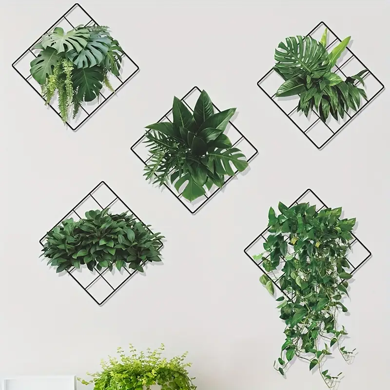 3D Green Plant Wall Sticker (29x30 cm) । CN-05